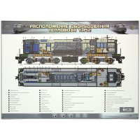 Электрифицированный стенд "Расположение оборудования тепловоза ТЭМ2"