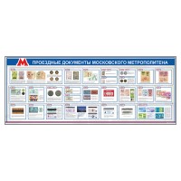 Электрифицированный стенд "Проездные документы Московского метрополитена"