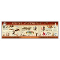 Настенное полотно "История Олимпийских игр" (10000 х 3000 мм)