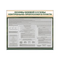Стенд "Основы боевой службы контрольно-пропускного пункта"